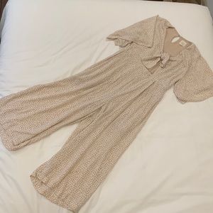 Cream and white romper